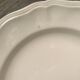 Set of 6 flat plates Digoin Sarreguemines, ivory color