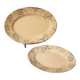 Two oval dishes Boulenger Choisy le Roi Derby Terre de fer