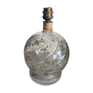 pied de lampe en verre