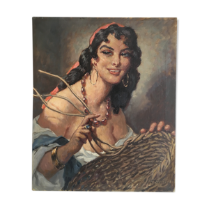 Portrait de la marchande de paniers