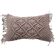 Light purple braided macramé cushion 30x50 cm
