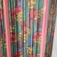 Ancient screen with four roses 50s