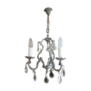 lustre cage ancien à