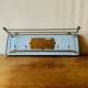 Vintage wall-mounted coat rack in wood and chrome metal with mirror