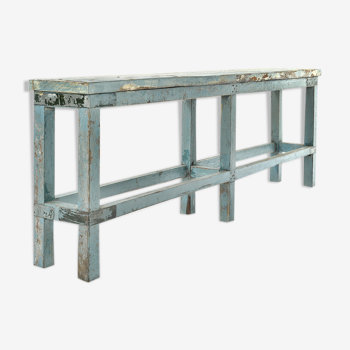 Patinated wooden console
