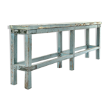 Patinated wooden console