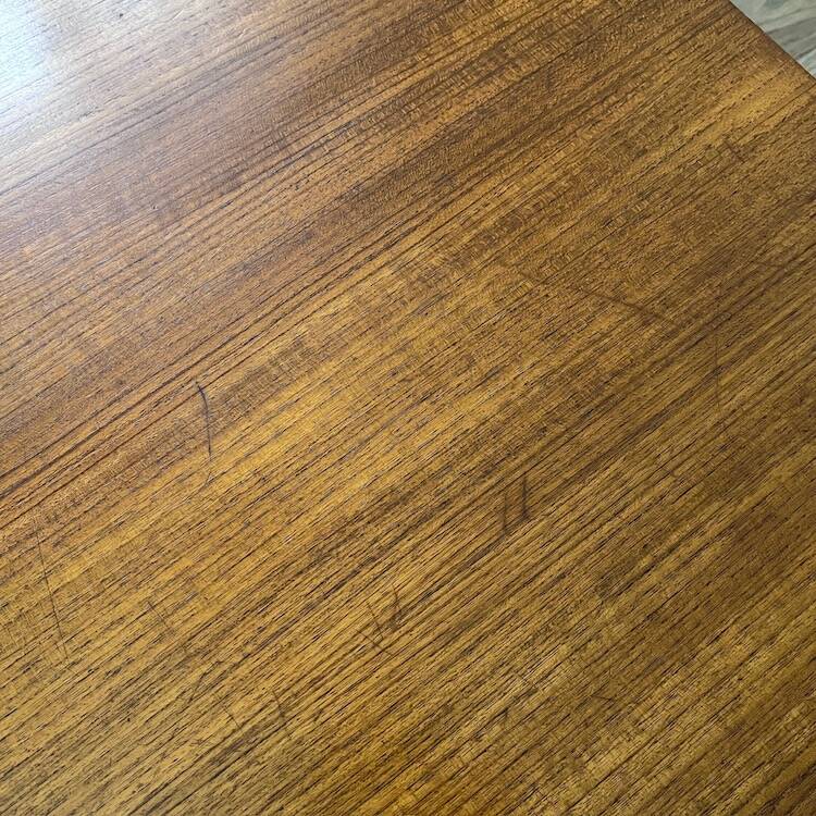 Large vintage square coffee table