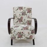 1950s Jindrich Halabala Restored Gobelin Armchair, Czechoslovakia