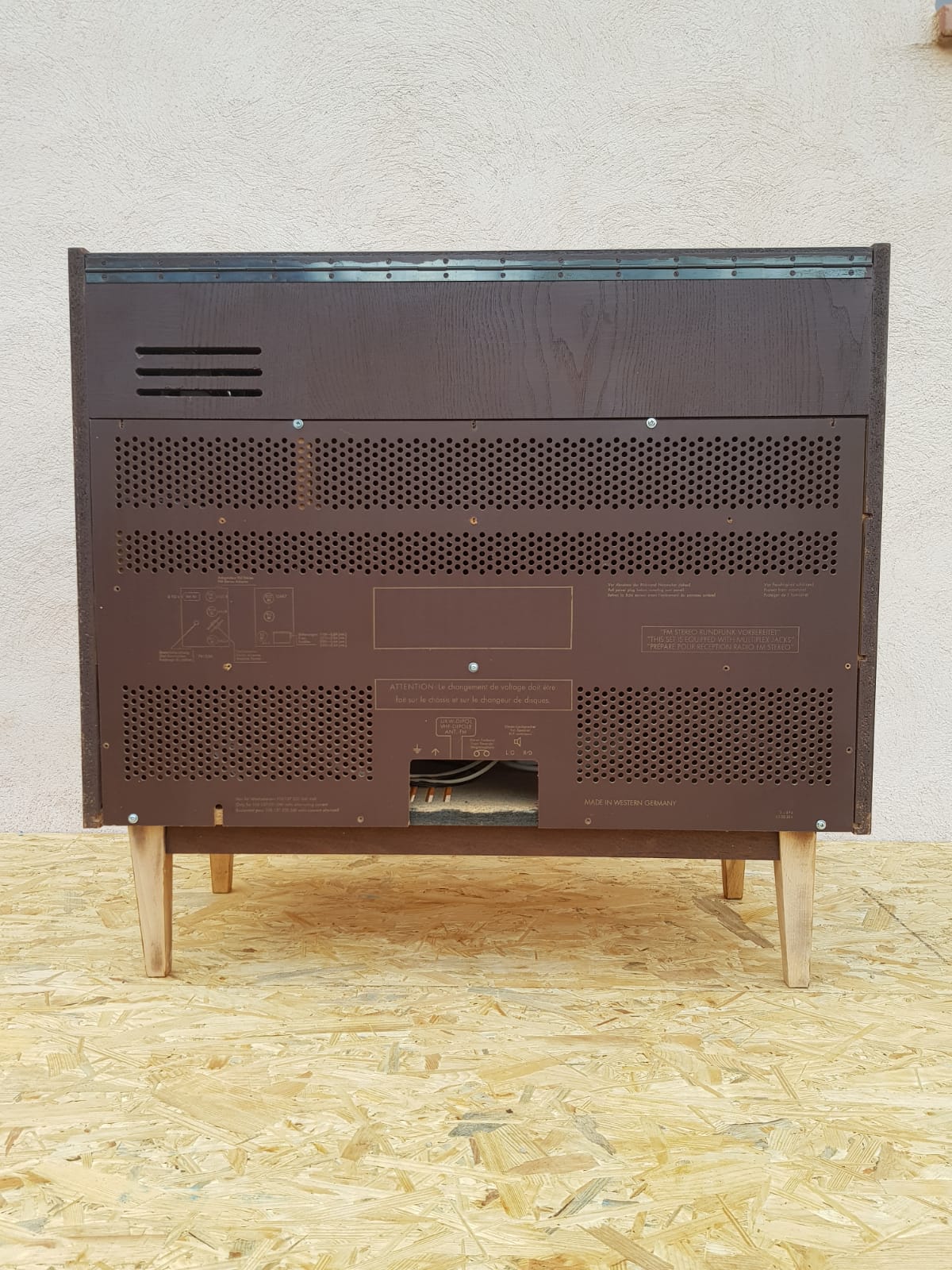 Meuble hifi tourne disque et radio Continental Edison