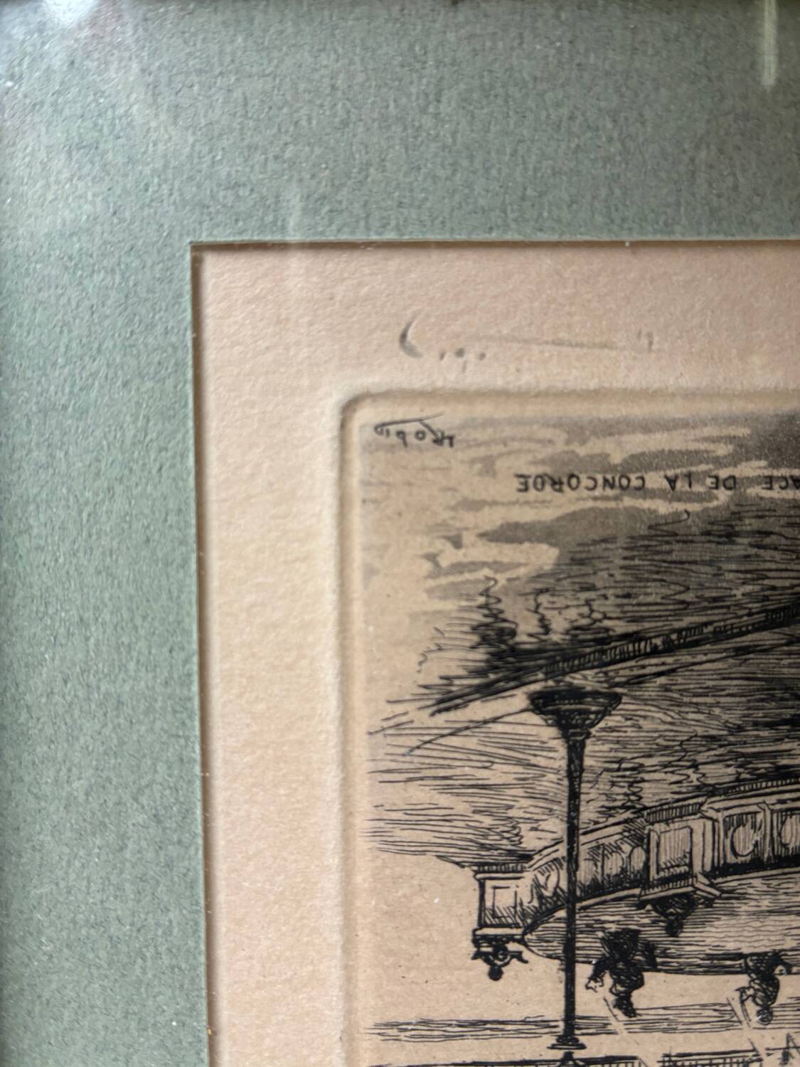 2 engravings of Parisian monuments signed Leopold Robin