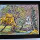 Rural landscape painting HST signed and framed