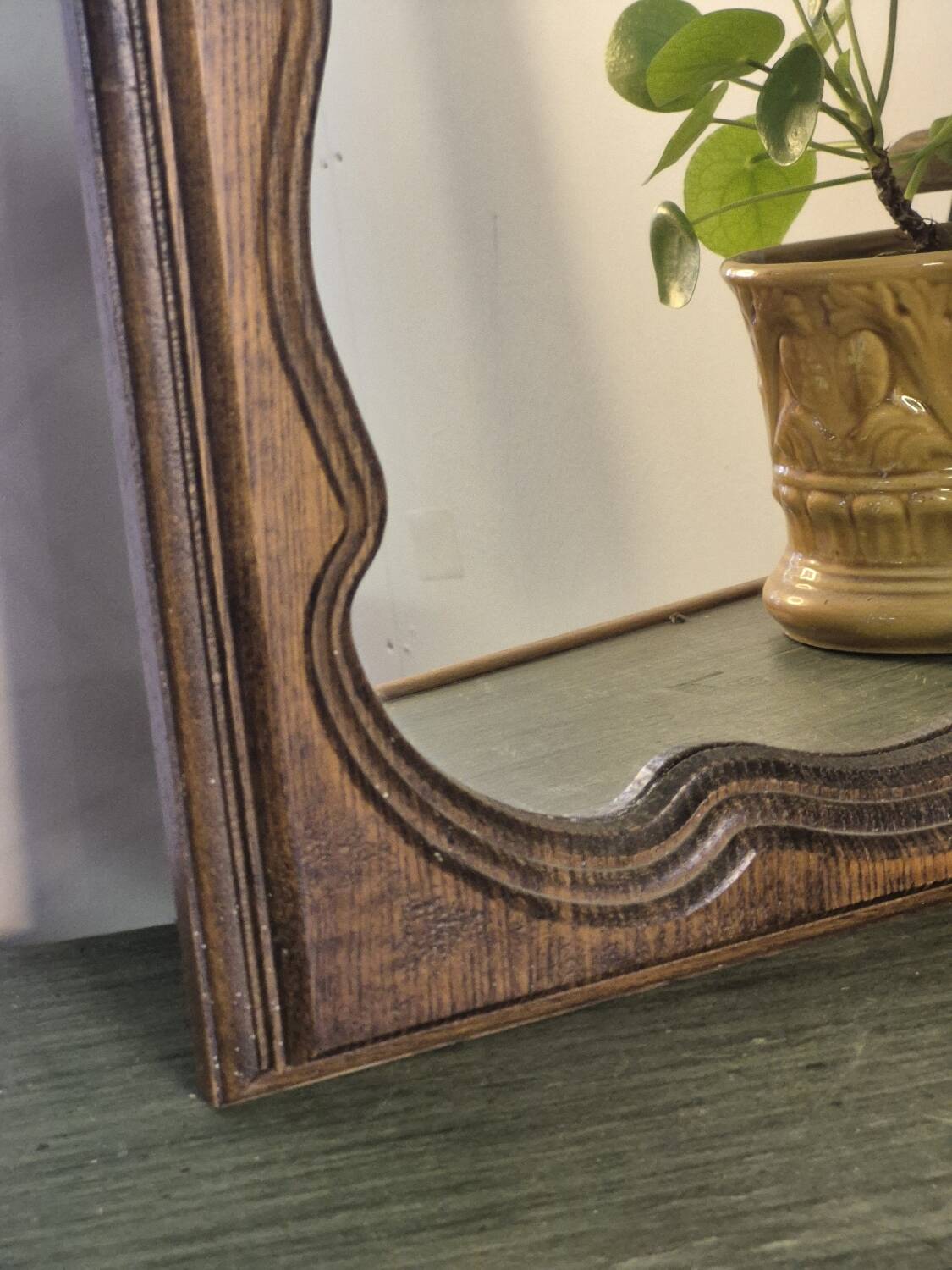 Wooden mirror