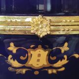 Old Large Egg Porcelain Jewelry Box Set