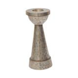 Bougeoir pour une bougie en métal argenté, Danemark, années 1970.