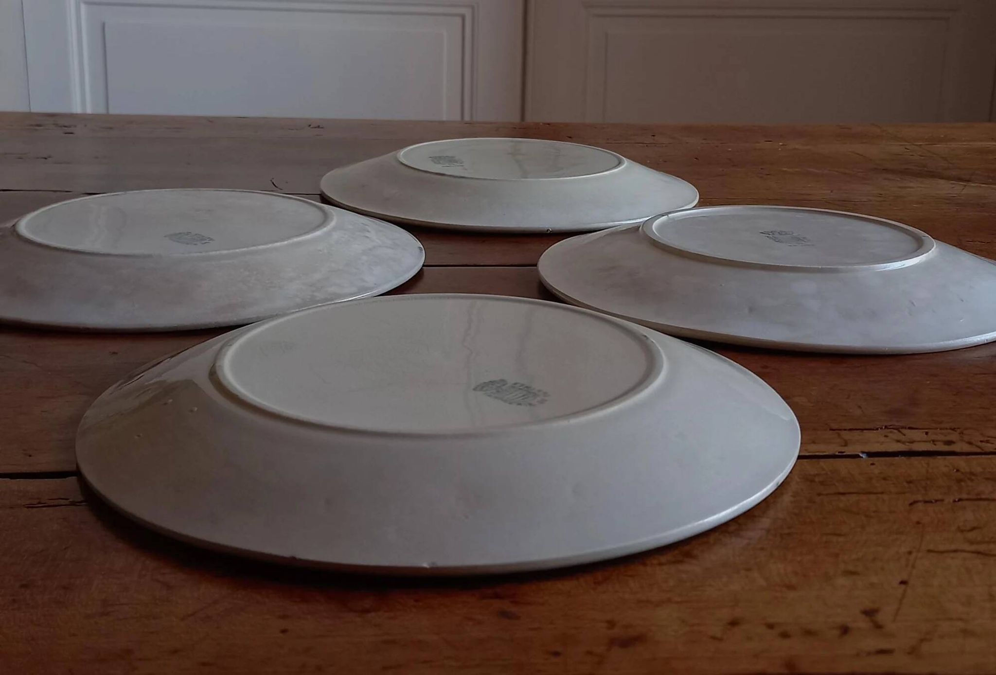 4 dessert plates in earthenware from Castres