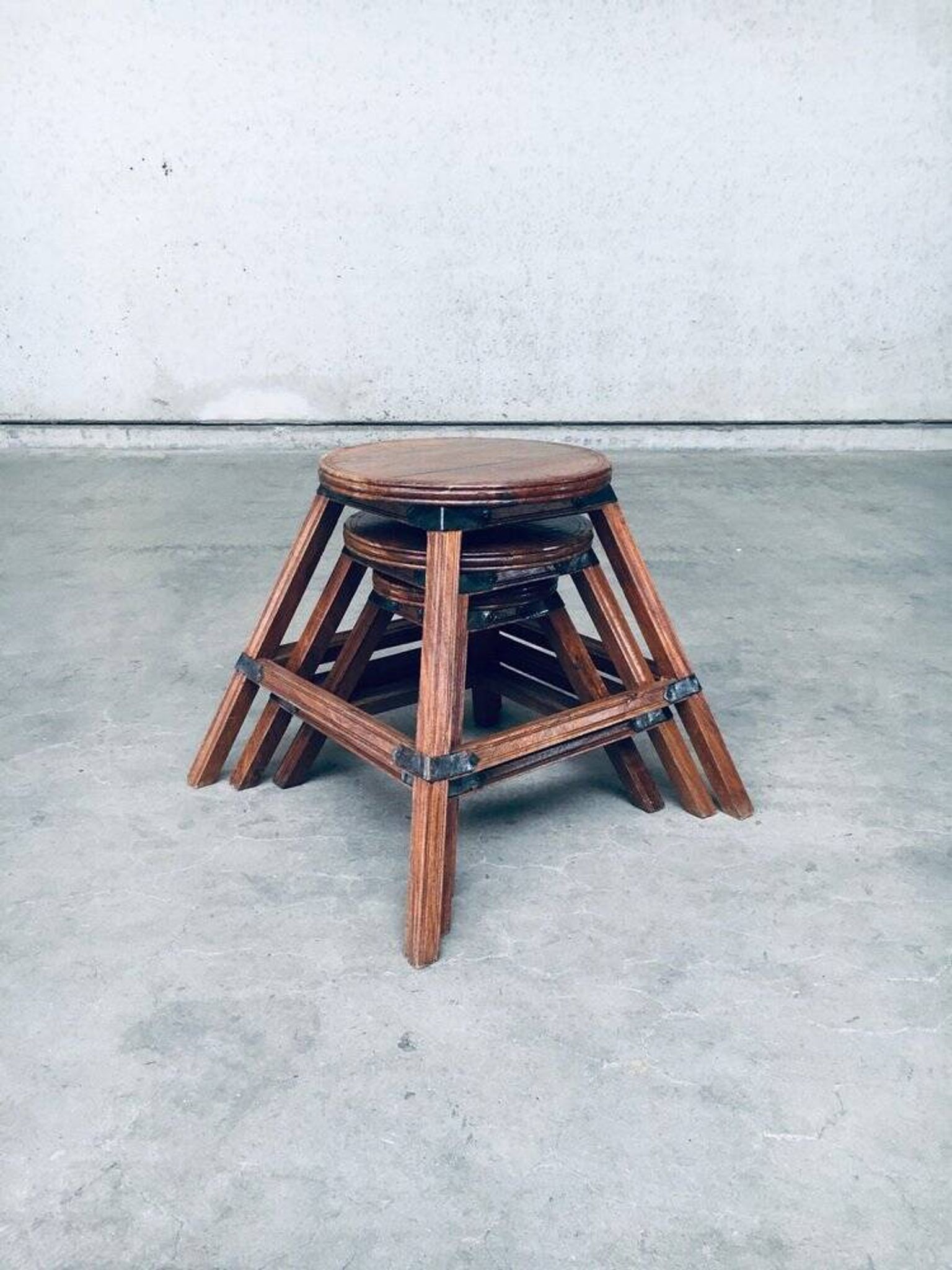 Wabi Sabi Nesting Tables, France, 1950s, Set of 3