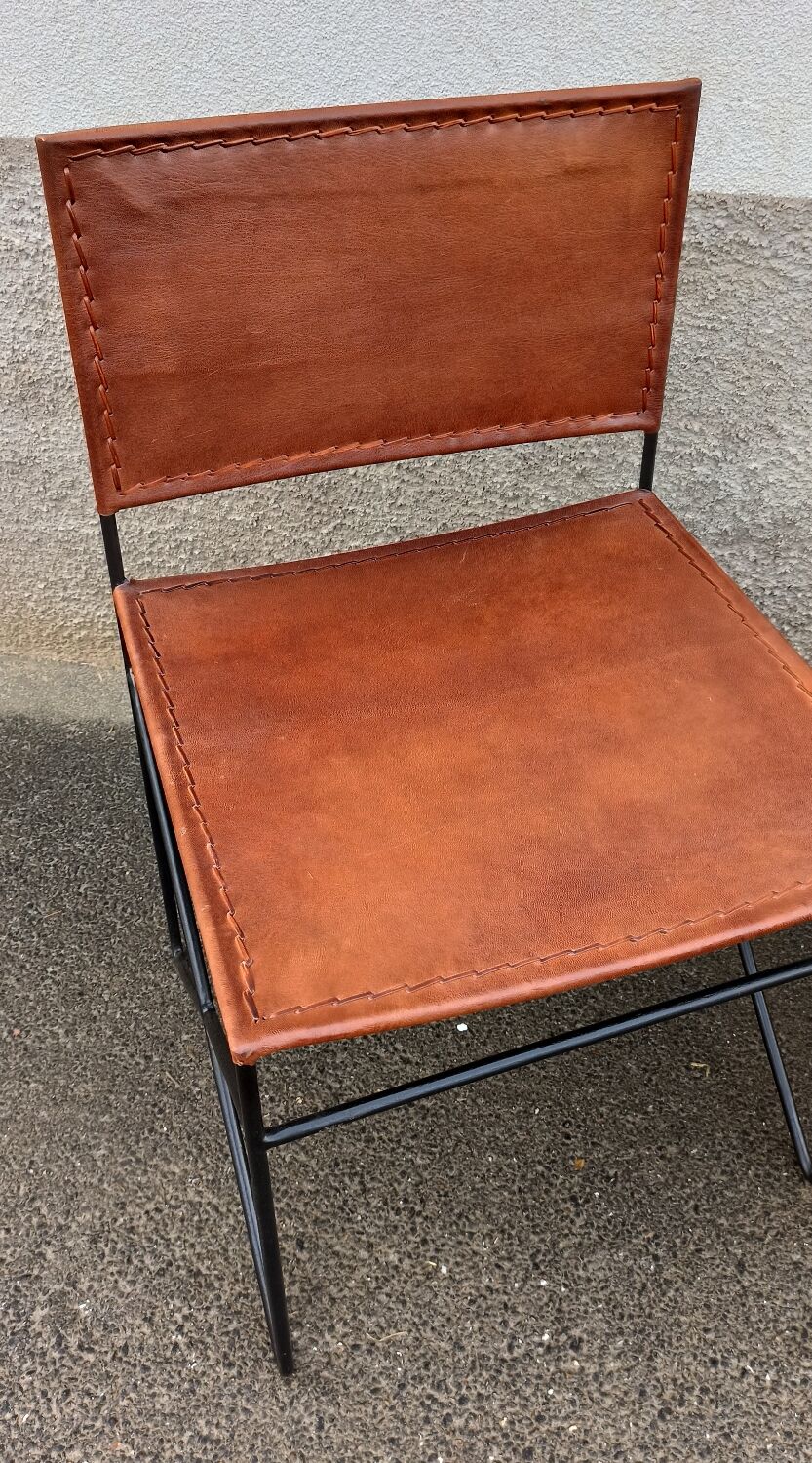 Pair of leather chairs