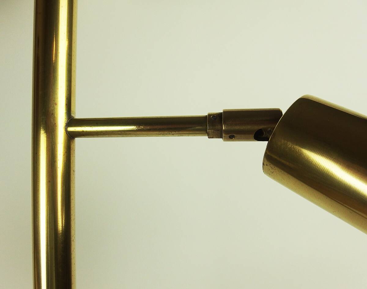 Brass floor lamp from the 1960s