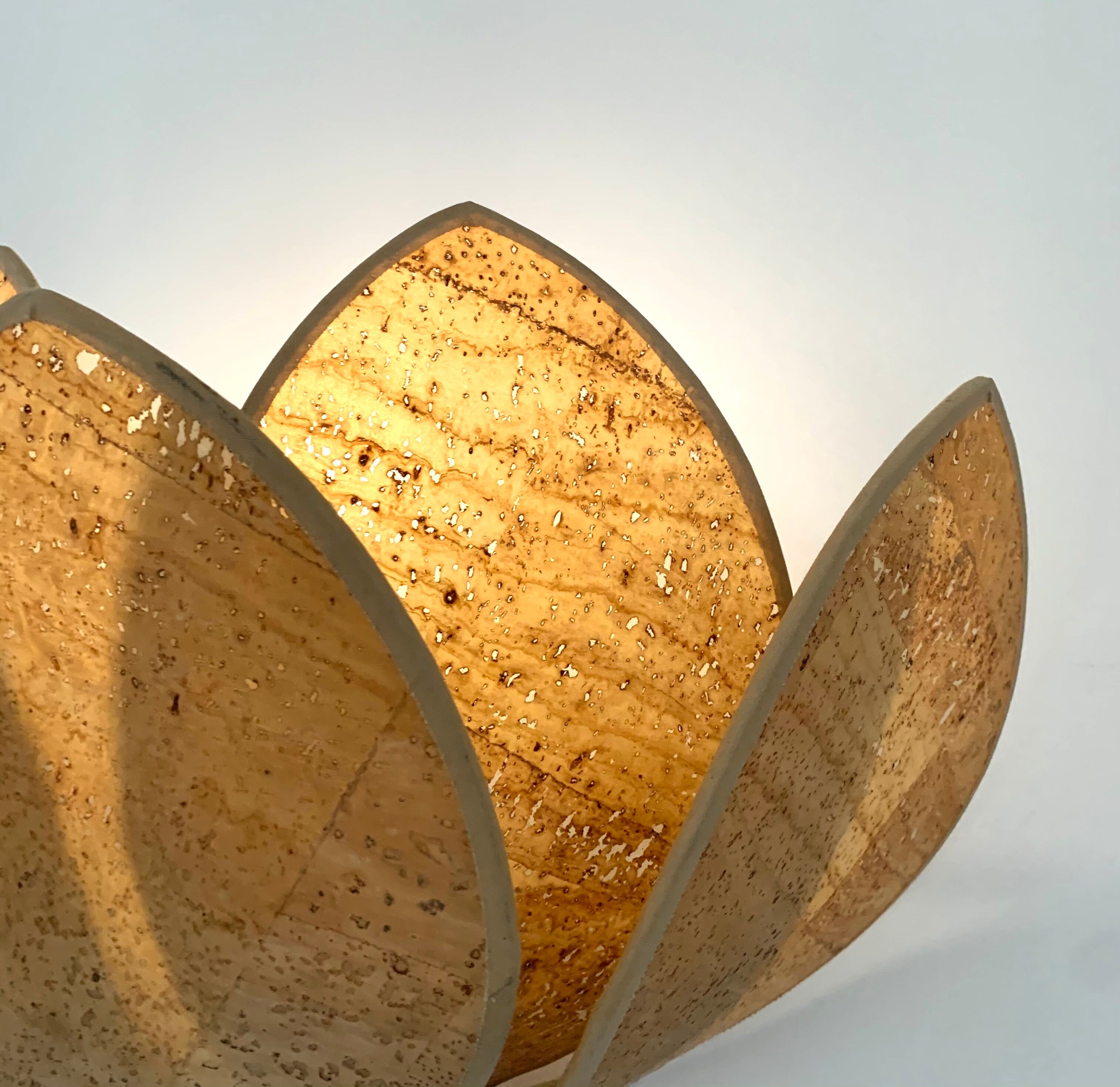 Vintage lotus sconce