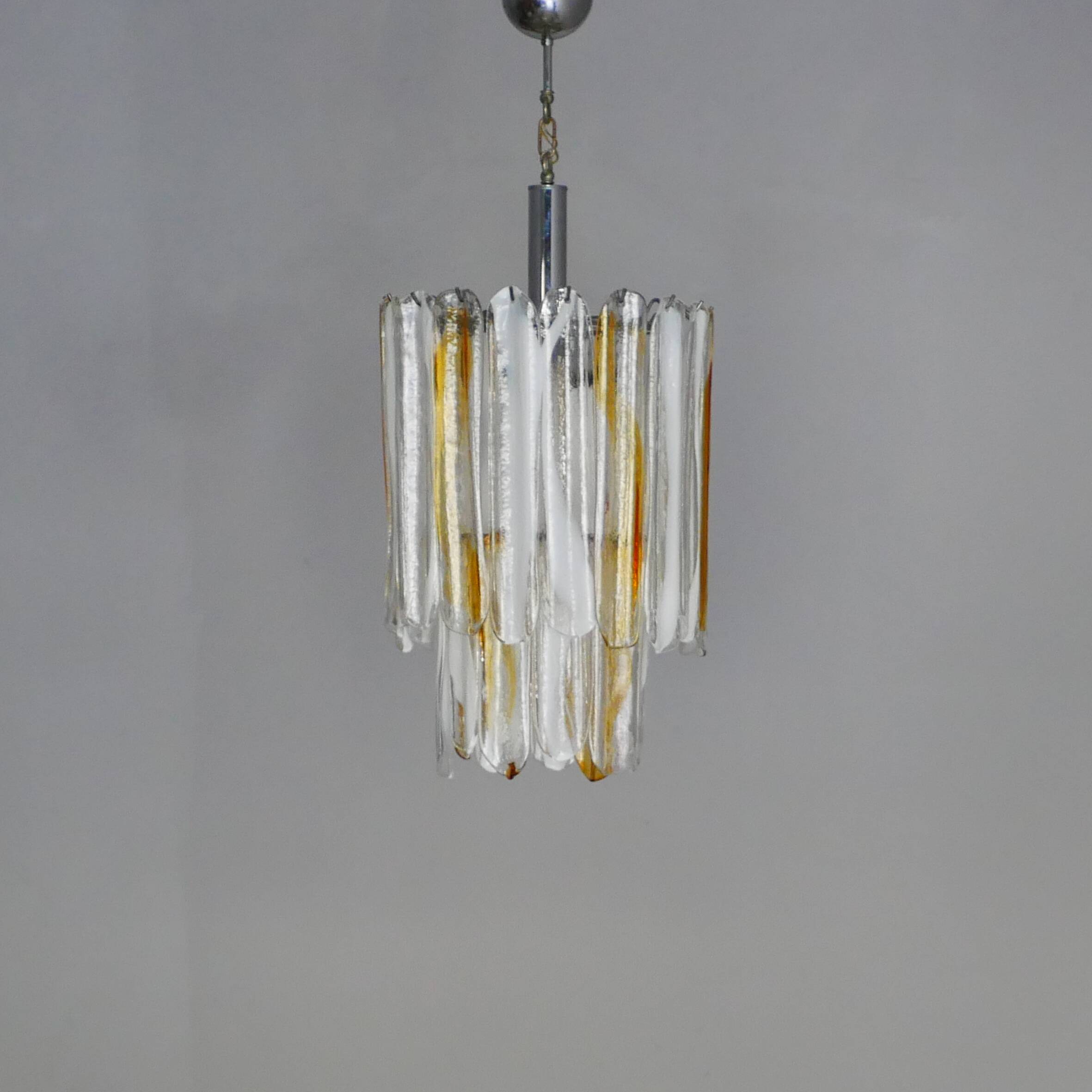 Plafonnier Murano Production Italienne Mazzega