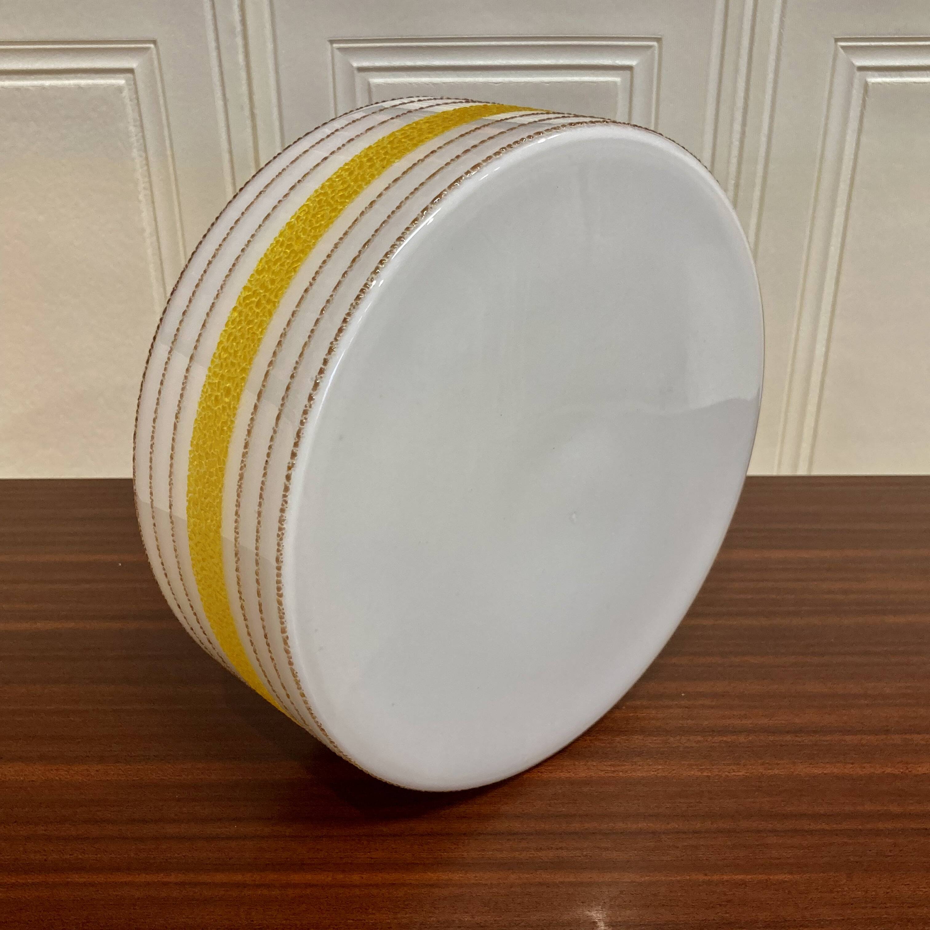Large glass wall light Scandinavian design 1950.