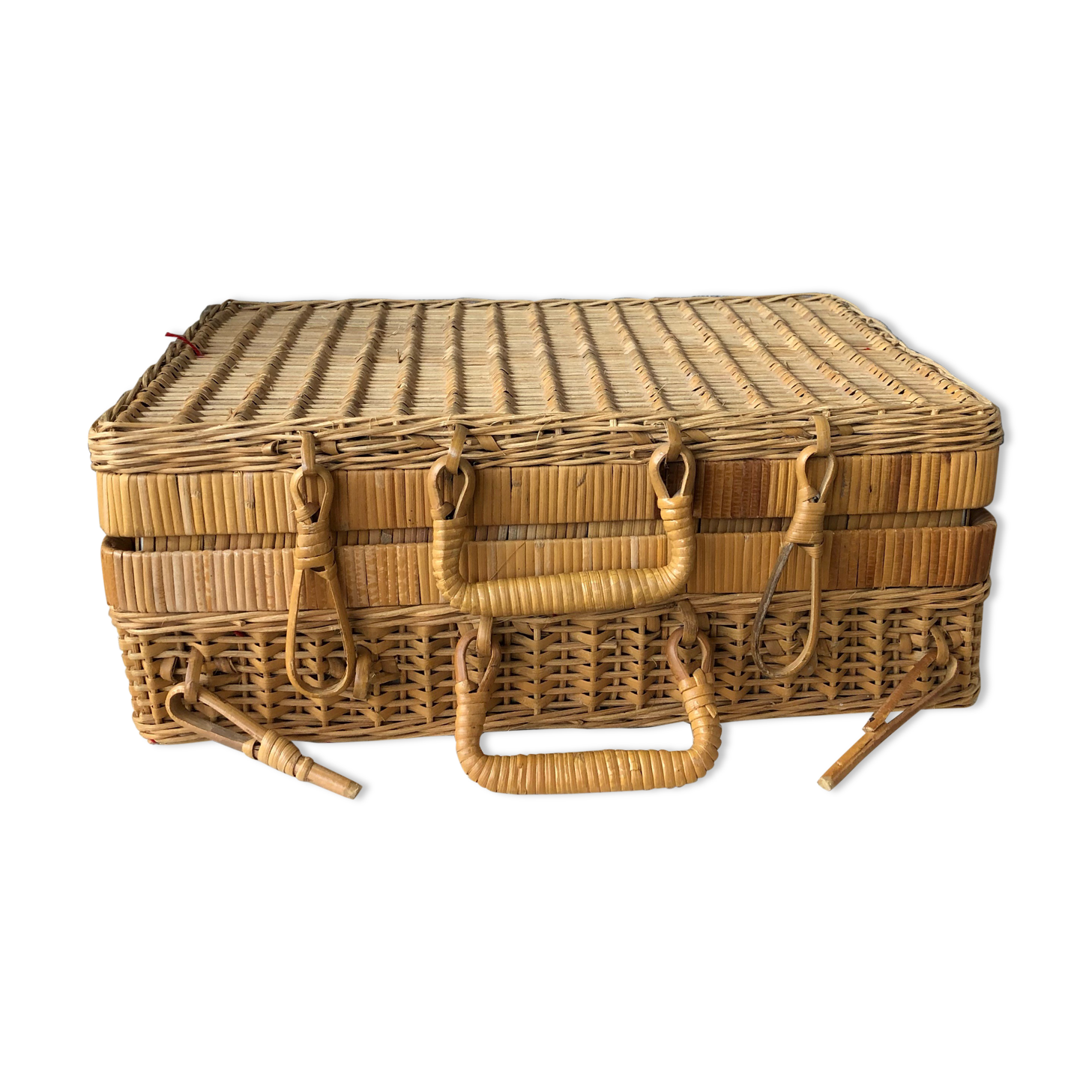 Wicker suitcase