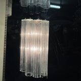 Murano glass tube tronchi sconces, 1980s, set of 2