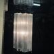 Murano glass tube tronchi sconces, 1980s, set of 2