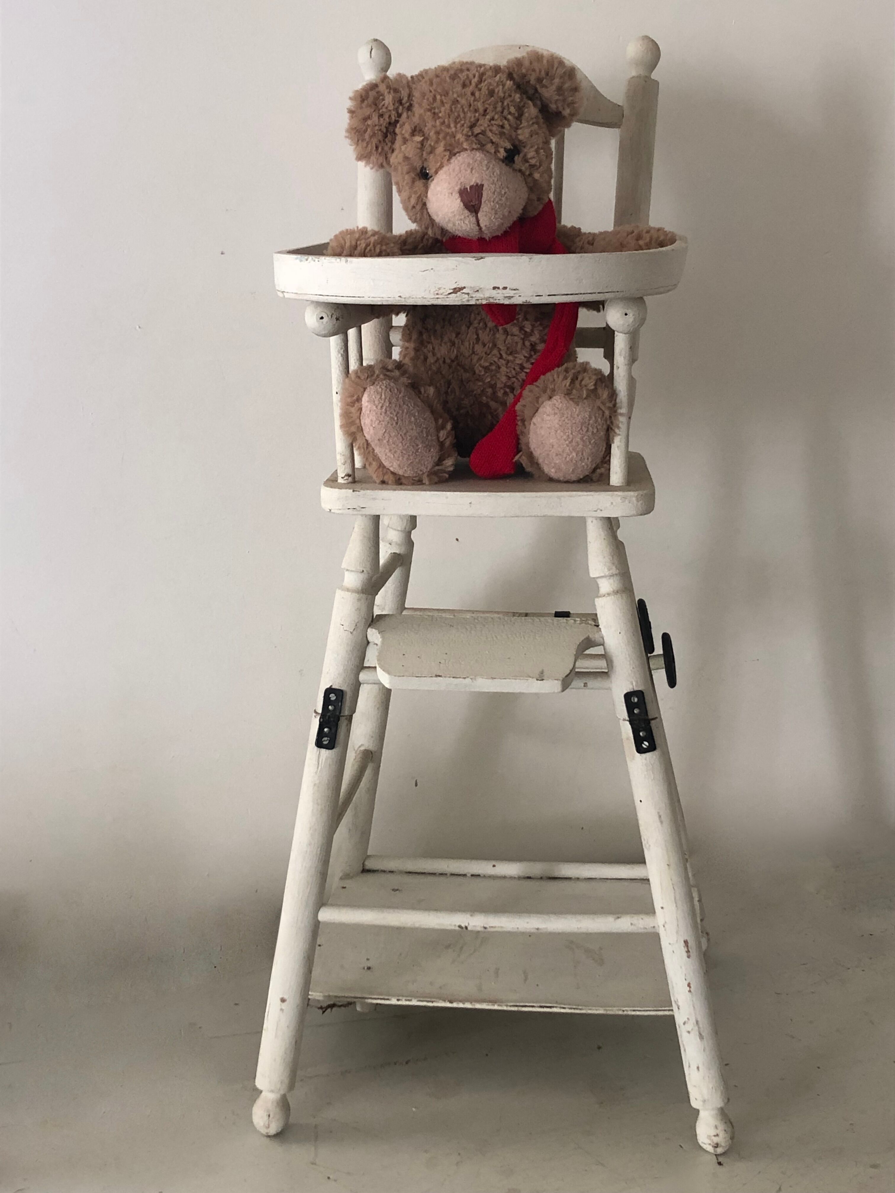 Antique toy - doll high chair