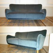 Sofa sofa 3 seats 50/60s Danish sculptural