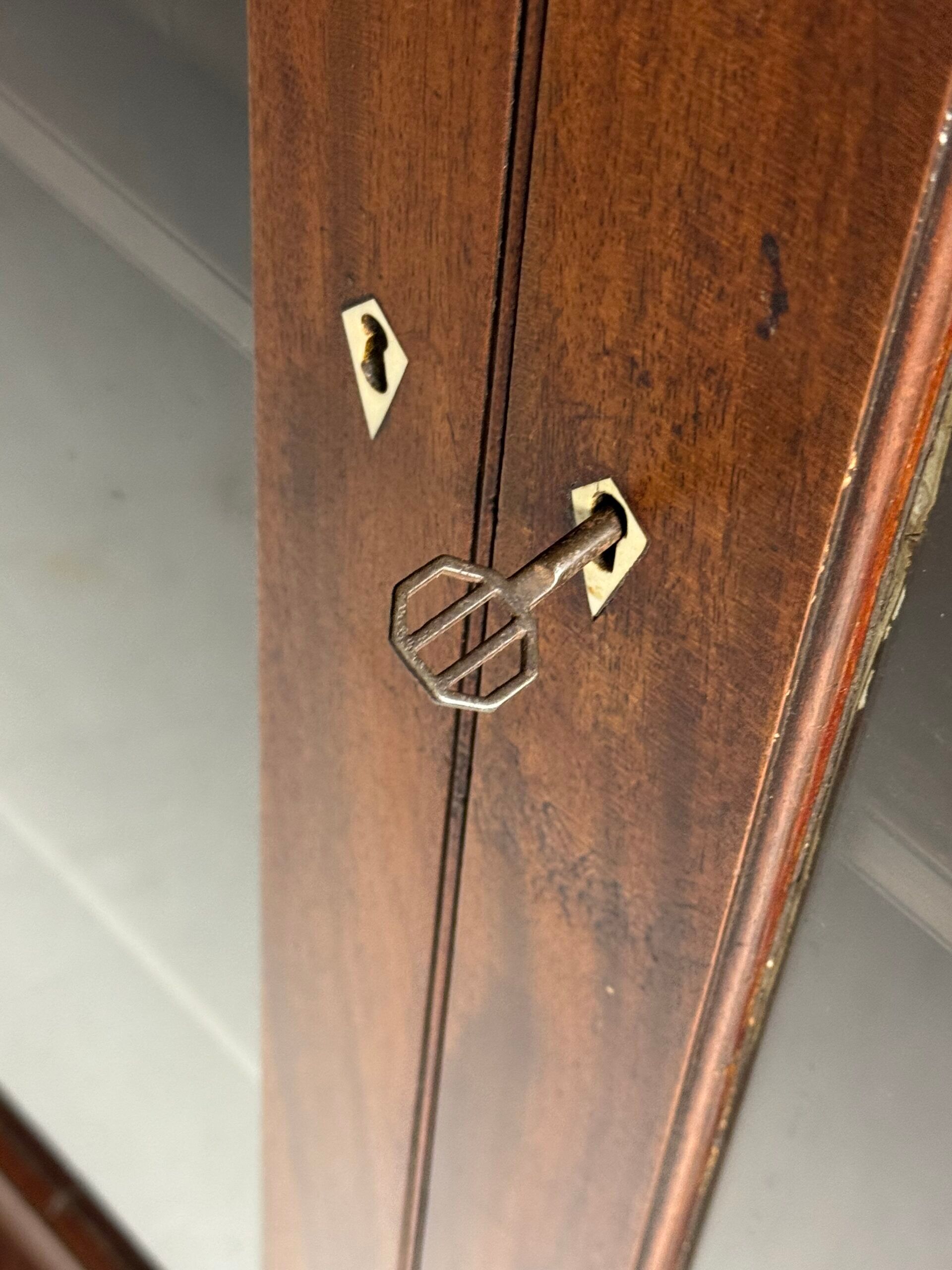 Mahogany display cabinet 19th century antique