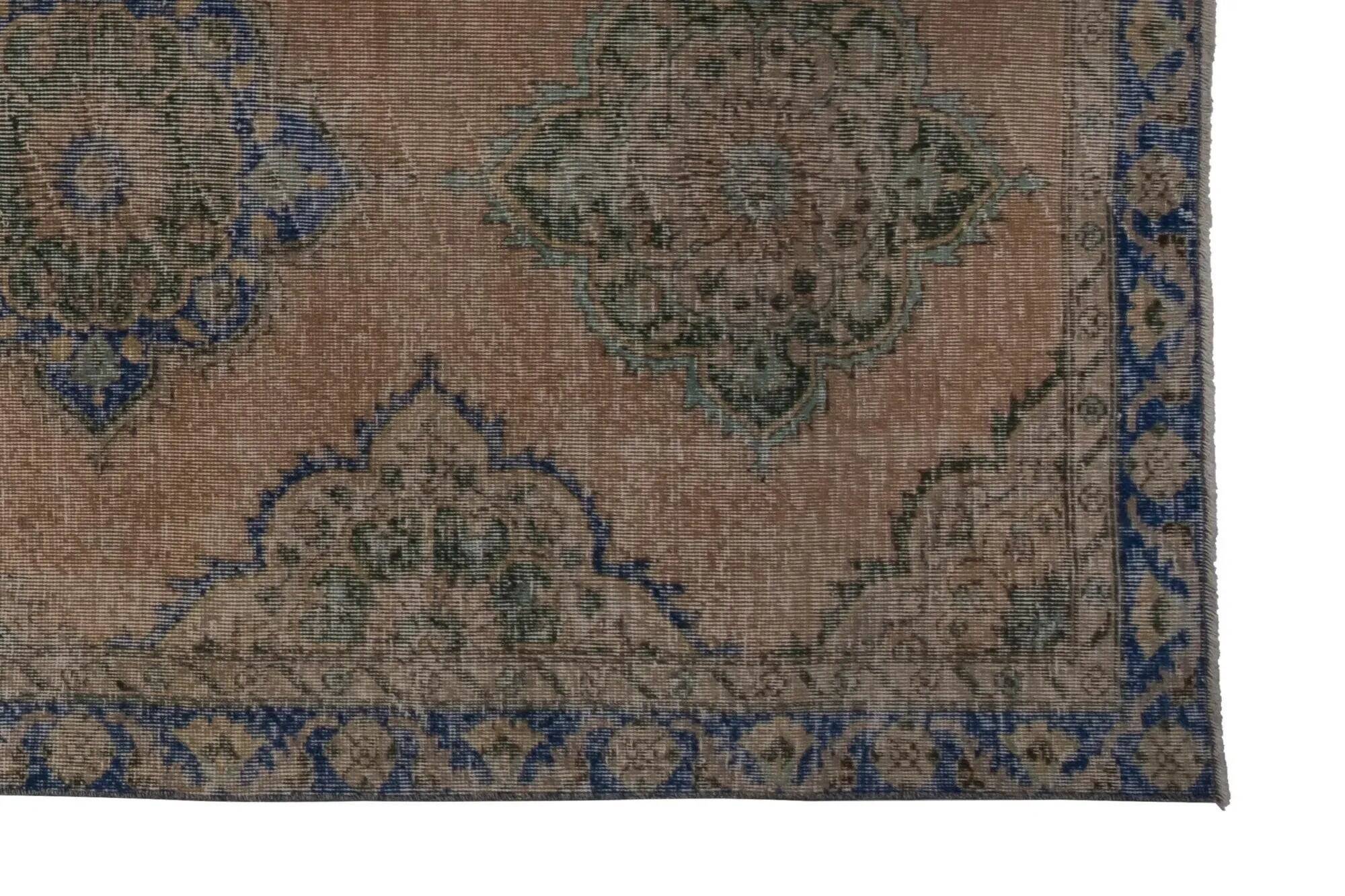 Vintage Turkish hallway rug 129x375 cm