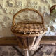 Panier en osier ancien avec couvercle