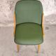 Chaise vintage vinyle vert