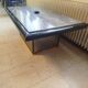 Transformable coffee table in marble and brass – fedam – italian design