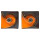 Pair of Midcentury Wall Lamp or Ceiling Flush Mount PAN, Ceramic, Germany, 1970s