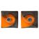 Pair of Midcentury Wall Lamp or Ceiling Flush Mount PAN, Ceramic, Germany, 1970s