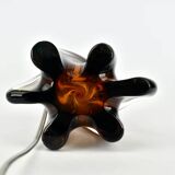 Lampe de table en verre d'uranium Murano, années 1950