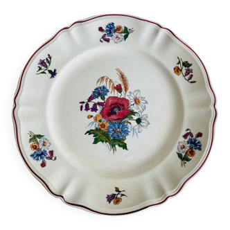 Large Round Sarreguemines Dish, Agreste model