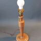 Art Deco turned wooden lamp base.