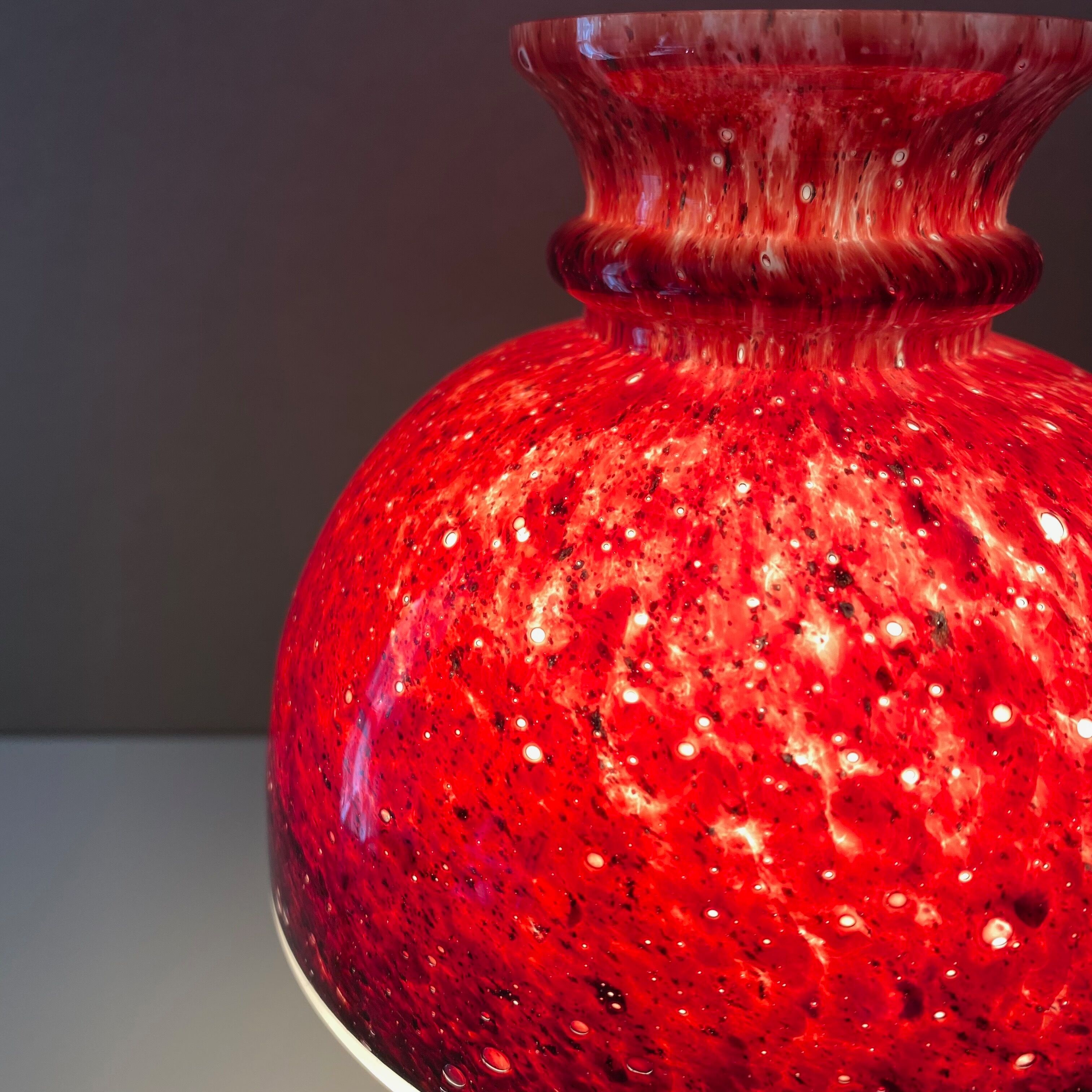 Mushroom lamp by Limburg Glashütte