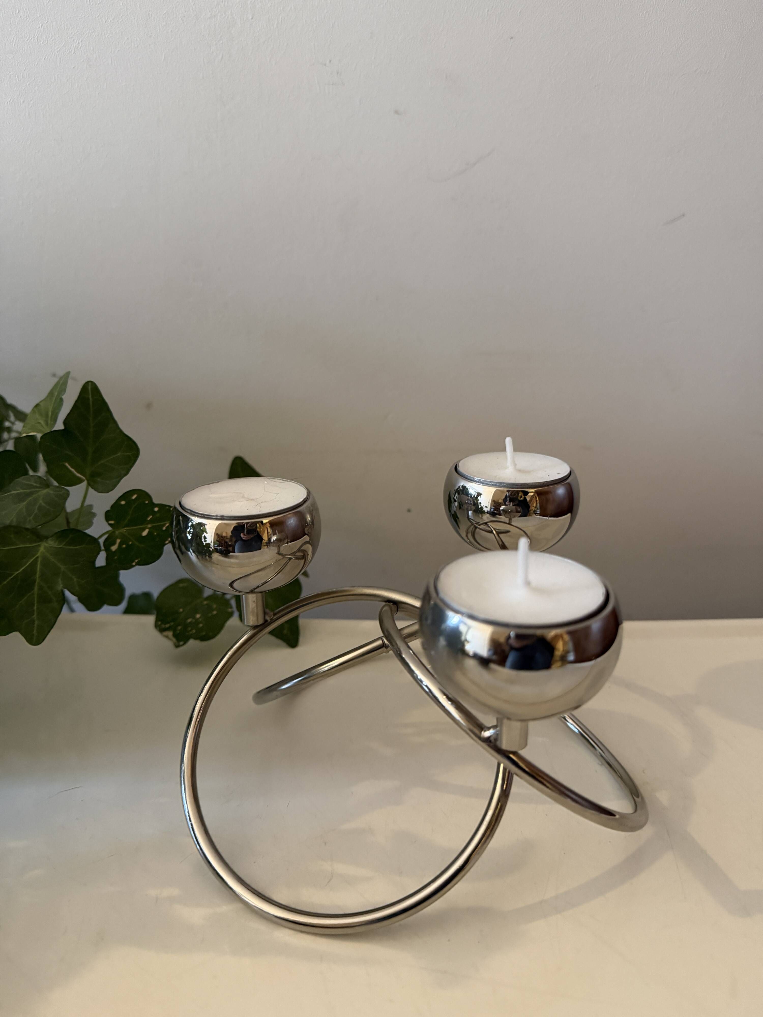 Space Age Candle Holder