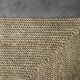 Brown flat-woven jute Indian rug, 1970.