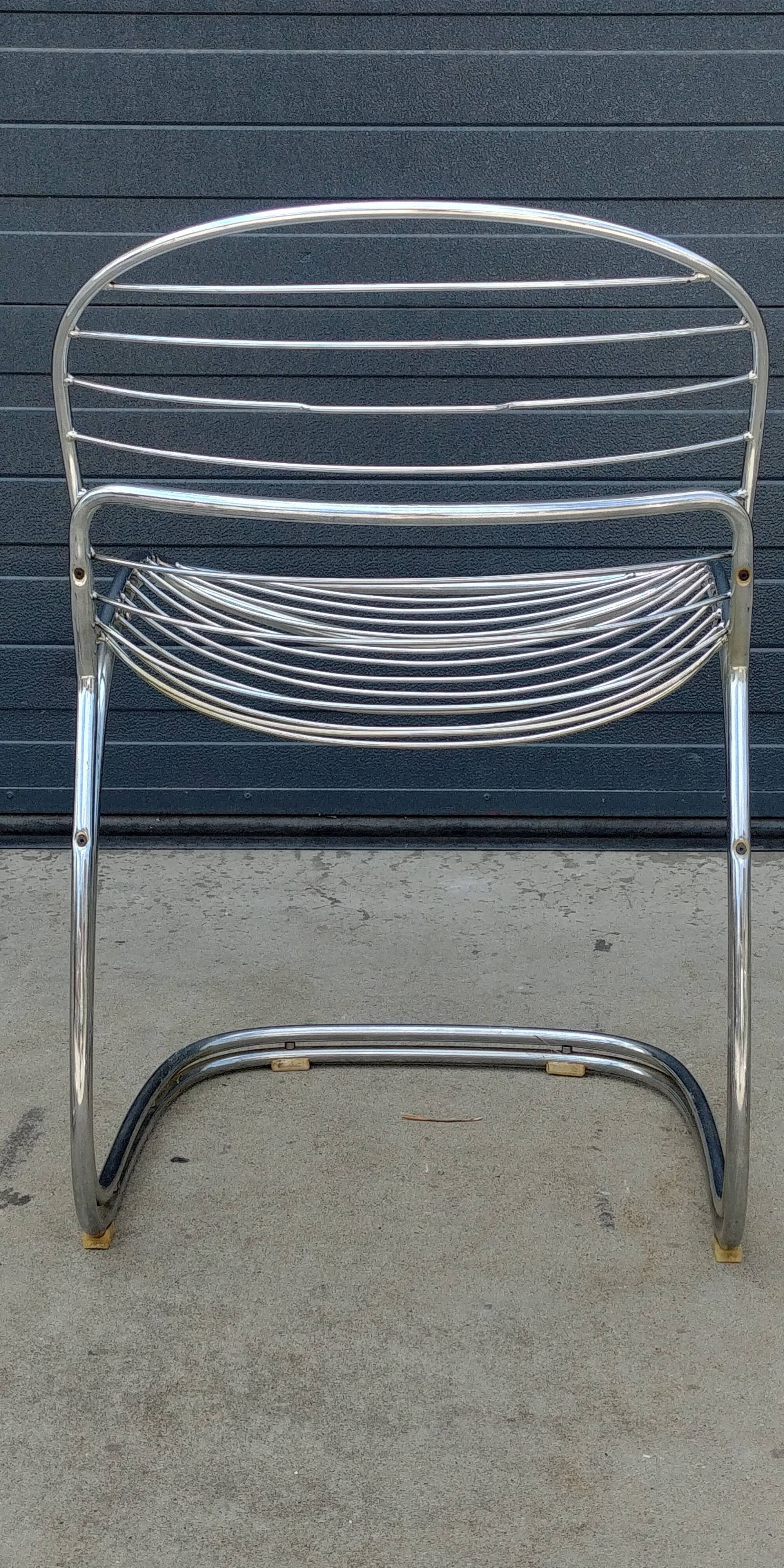 Lot of 6 Sabrina chairs by Gastone Rinaldi 1970