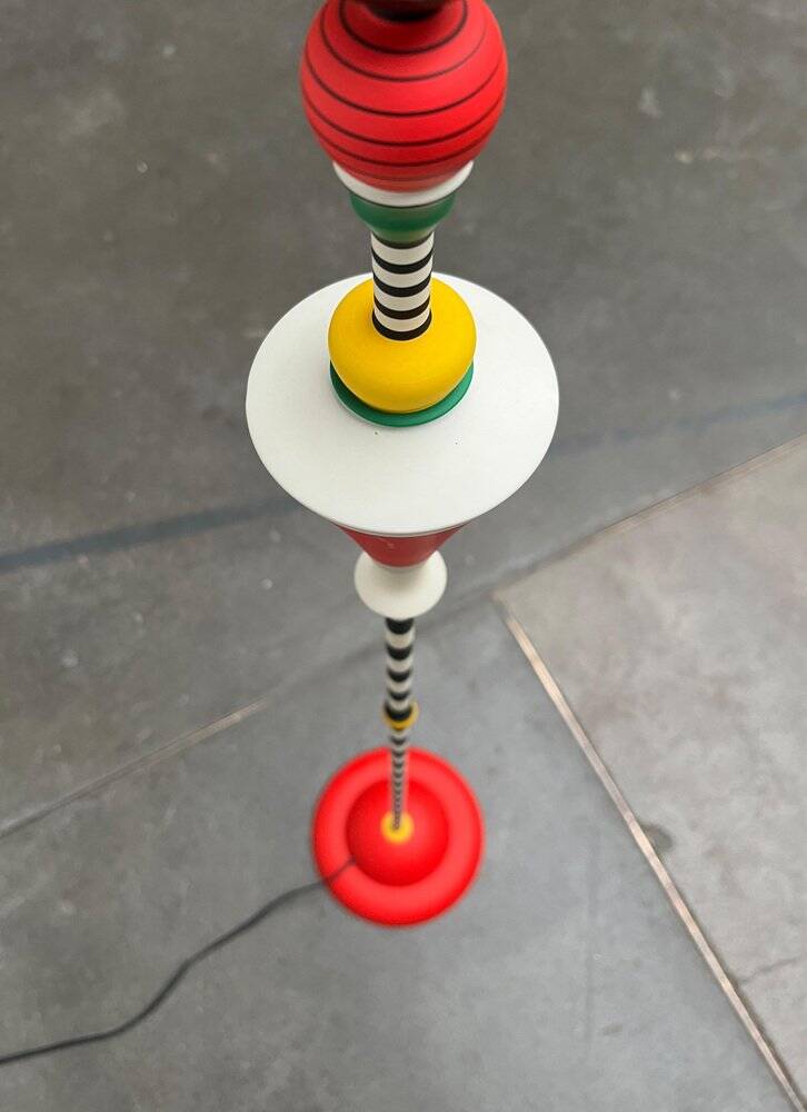 French vintage floor lamp by Olivier Villatte, 1980s.