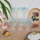 Ensemble de 8 verres à vin ballon Myosotis Veronica vintage