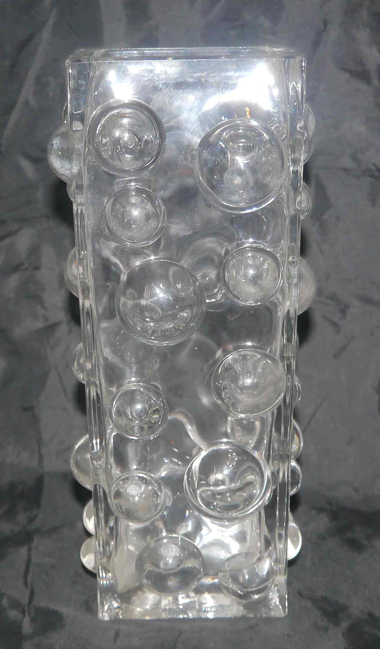 Bubble vase style "Bubble" glass 26 cm – 70's years