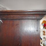 Rustic wooden shelf with three trays