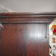 Rustic wooden shelf with three trays