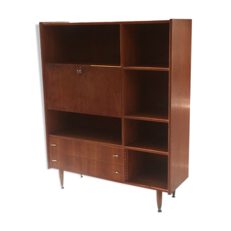 Meuble secrétaire bibliothèque 1950